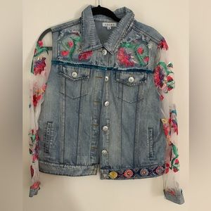 Embroidered jean jacket